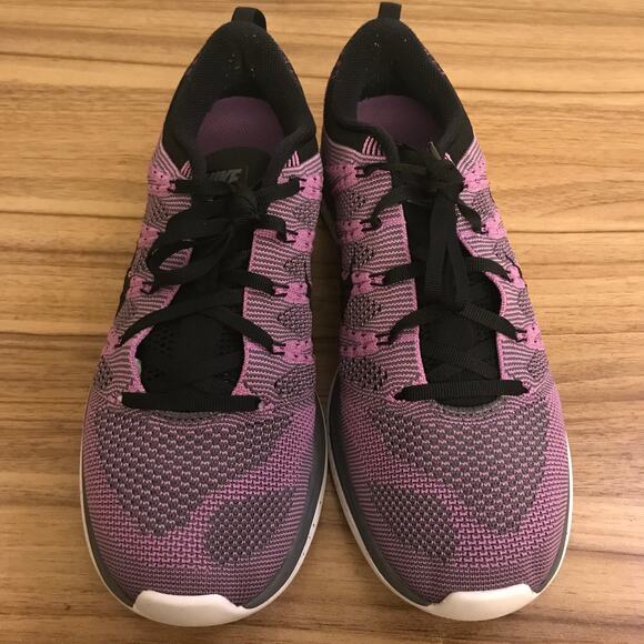 Nike Flyknit Lunar 1+ One+ Men's Size 8.5 Purple Black Racer Grey Air Max - Picture 3 of 7